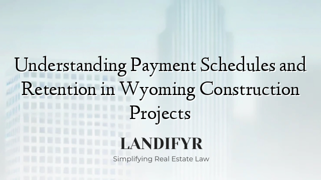 Understanding Payment Schedules and Retention in Wyoming Construction Projects