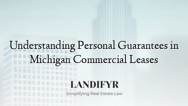 Understanding Personal Guarantees in Michigan Commercial Leases