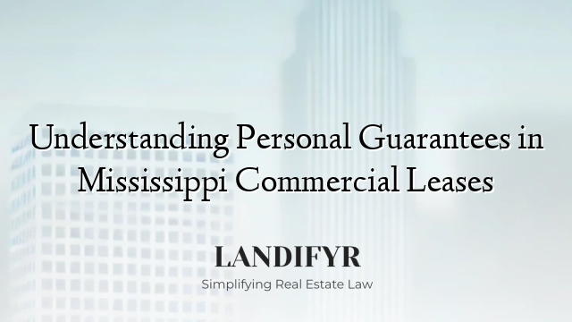 Understanding Personal Guarantees in Mississippi Commercial Leases