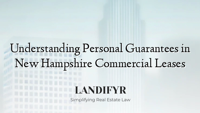 Understanding Personal Guarantees in New Hampshire Commercial Leases