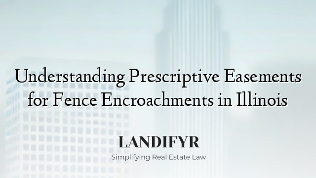 Understanding Prescriptive Easements for Fence Encroachments in Illinois