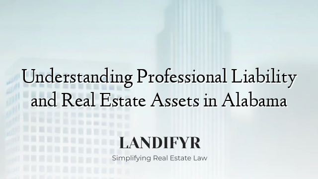 Understanding Professional Liability and Real Estate Assets in Alabama