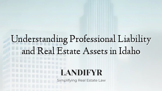 Understanding Professional Liability and Real Estate Assets in Idaho