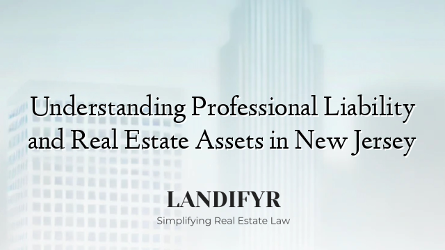 Understanding Professional Liability and Real Estate Assets in New Jersey