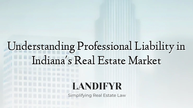 Understanding Professional Liability in Indiana's Real Estate Market