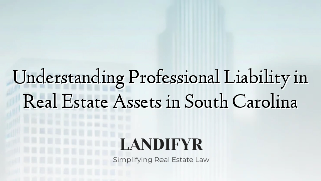 Understanding Professional Liability in Real Estate Assets in South Carolina