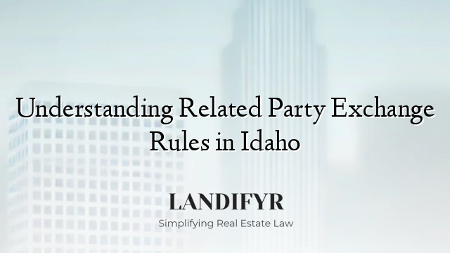 Understanding Related Party Exchange Rules in Idaho