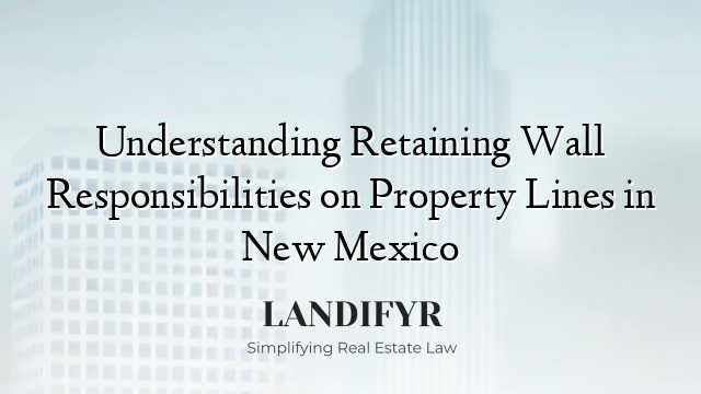 Understanding Retaining Wall Responsibilities on Property Lines in New Mexico