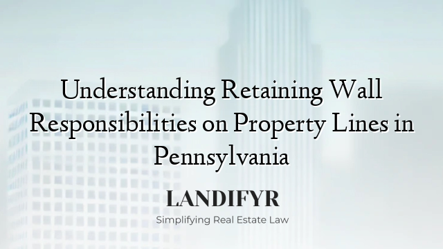 Understanding Retaining Wall Responsibilities on Property Lines in Pennsylvania