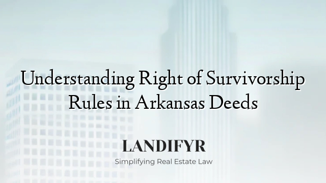 Understanding Right of Survivorship Rules in Arkansas Deeds