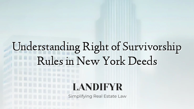 Understanding Right of Survivorship Rules in New York Deeds