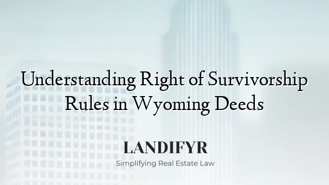 Understanding Right of Survivorship Rules in Wyoming Deeds