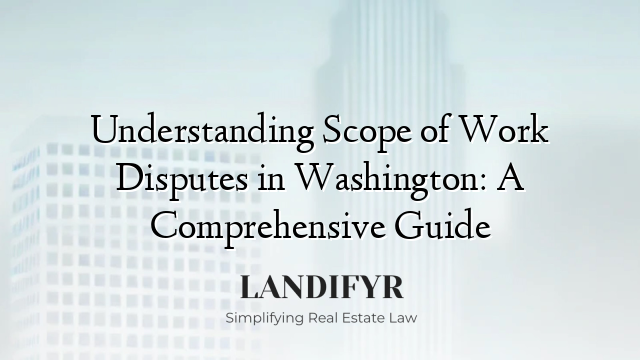 Understanding Scope of Work Disputes in Washington: A Comprehensive Guide