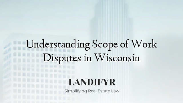 Understanding Scope of Work Disputes in Wisconsin