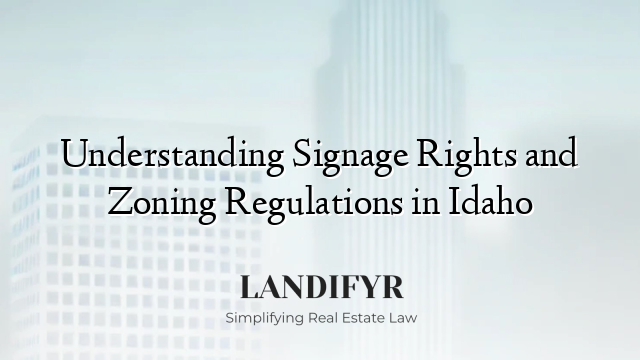 Understanding Signage Rights and Zoning Regulations in Idaho