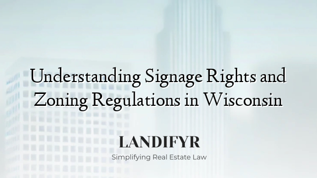 Understanding Signage Rights and Zoning Regulations in Wisconsin