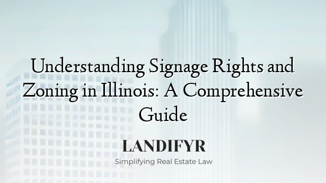 Understanding Signage Rights and Zoning in Illinois: A Comprehensive Guide