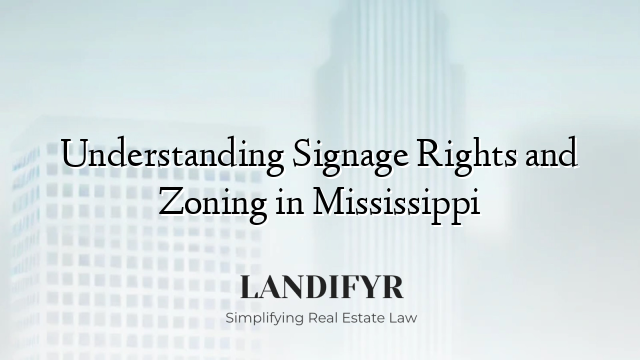 Understanding Signage Rights and Zoning in Mississippi