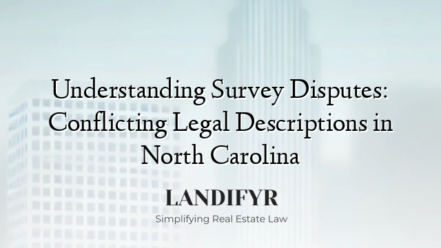 Understanding Survey Disputes: Conflicting Legal Descriptions in North Carolina