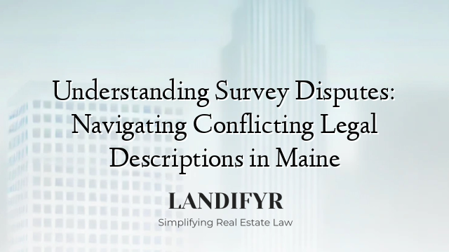 Understanding Survey Disputes: Navigating Conflicting Legal Descriptions in Maine