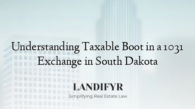 Understanding Taxable Boot in a 1031 Exchange in South Dakota
