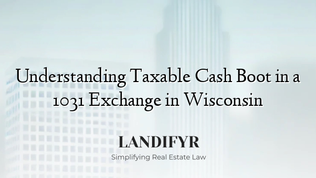Understanding Taxable Cash Boot in a 1031 Exchange in Wisconsin