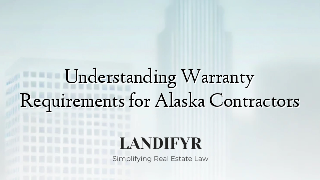 Understanding Warranty Requirements for Alaska Contractors