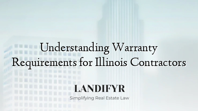 Understanding Warranty Requirements for Illinois Contractors