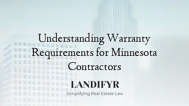 Understanding Warranty Requirements for Minnesota Contractors