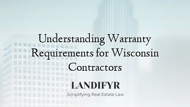 Understanding Warranty Requirements for Wisconsin Contractors