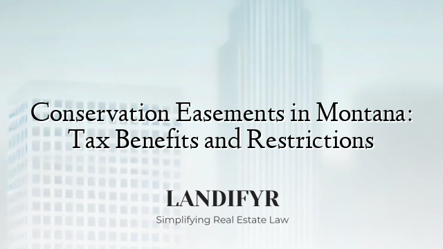 Conservation Easements in Montana: Tax Benefits and Restrictions