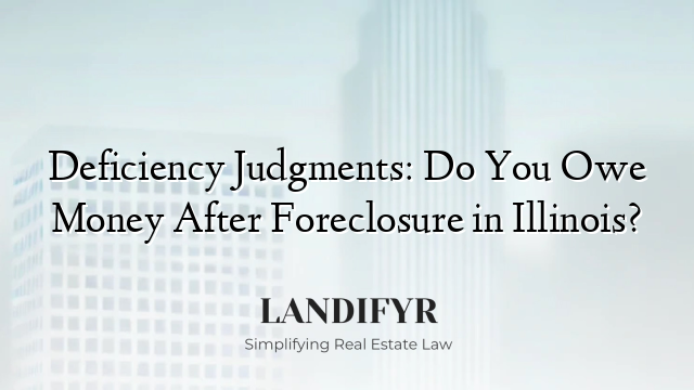 Deficiency Judgments: Do You Owe Money After Foreclosure in Illinois?