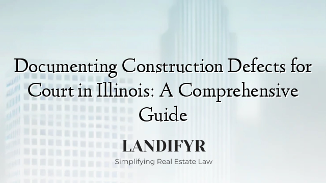 Documenting Construction Defects for Court in Illinois: A Comprehensive Guide