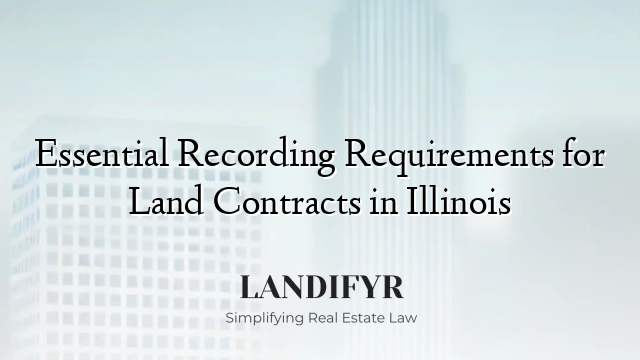 Essential Recording Requirements for Land Contracts in Illinois