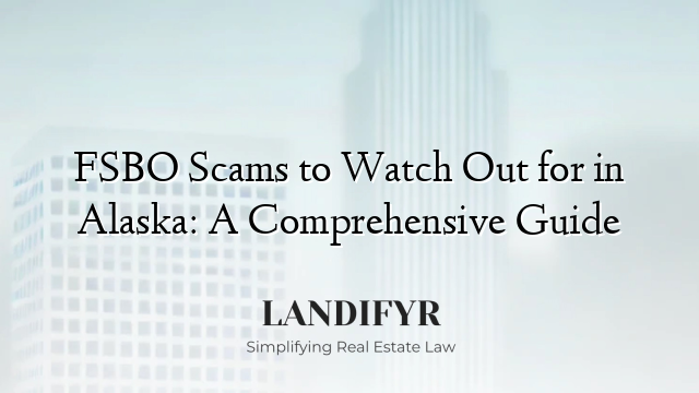 FSBO Scams to Watch Out for in Alaska: A Comprehensive Guide