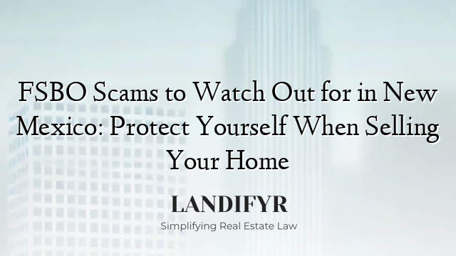FSBO Scams to Watch Out for in New Mexico: Protect Yourself When Selling Your Home