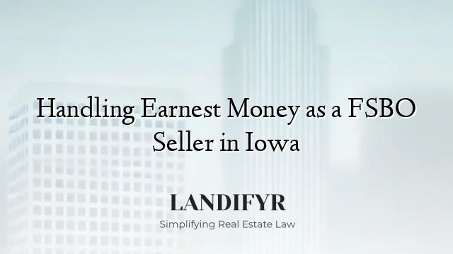 Handling Earnest Money as a FSBO Seller in Iowa