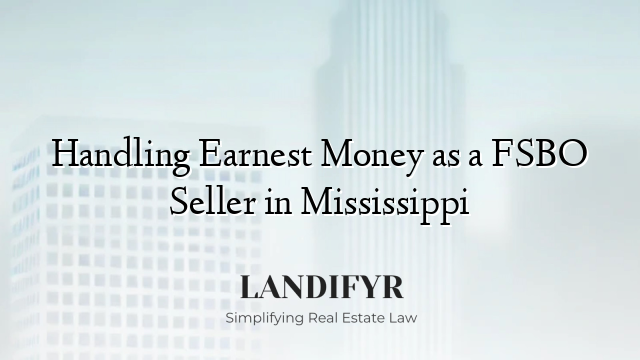 Handling Earnest Money as a FSBO Seller in Mississippi