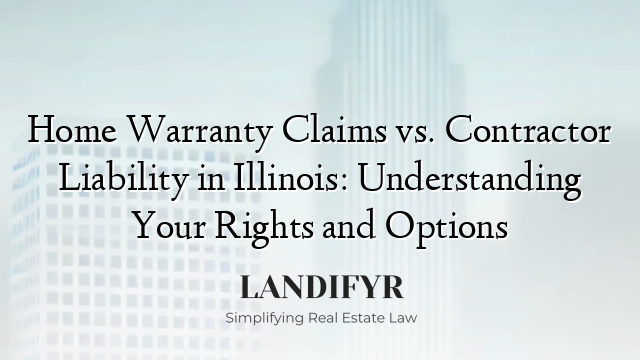 Home Warranty Claims vs. Contractor Liability in Illinois: Understanding Your Rights and Options