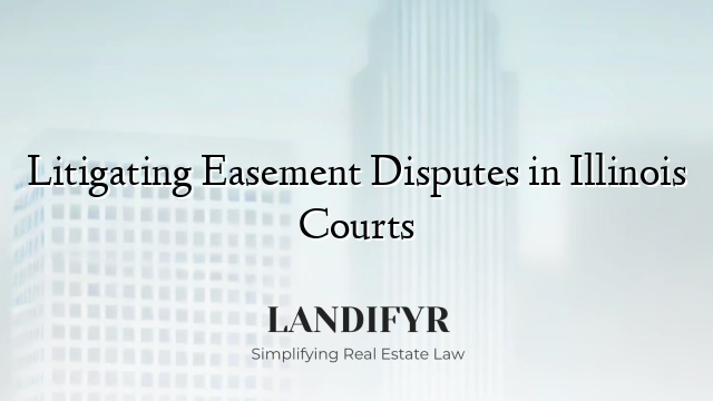 Litigating Easement Disputes in Illinois Courts