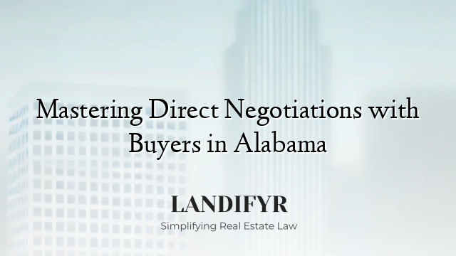 Mastering Direct Negotiations with Buyers in Alabama