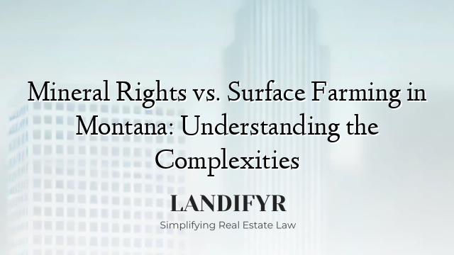 Mineral Rights vs. Surface Farming in Montana: Understanding the Complexities