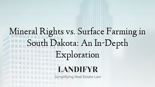 Mineral Rights vs. Surface Farming in South Dakota: An In-Depth Exploration