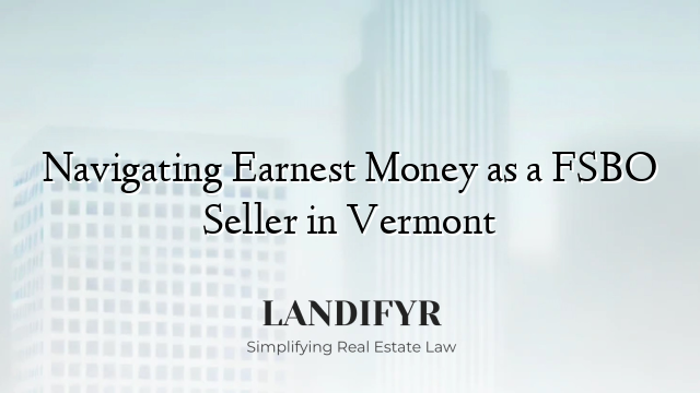 Navigating Earnest Money as a FSBO Seller in Vermont