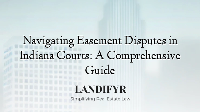 Navigating Easement Disputes in Indiana Courts: A Comprehensive Guide
