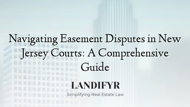 Navigating Easement Disputes in New Jersey Courts: A Comprehensive Guide