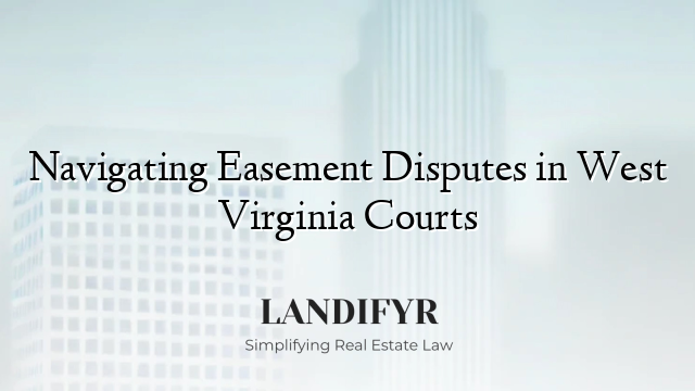 Navigating Easement Disputes in West Virginia Courts