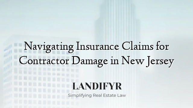 Navigating Insurance Claims for Contractor Damage in New Jersey