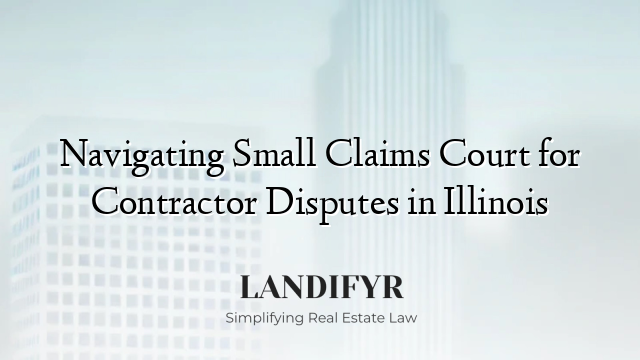 Navigating Small Claims Court for Contractor Disputes in Illinois