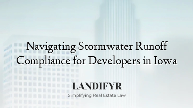 Navigating Stormwater Runoff Compliance for Developers in Iowa